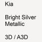 Preview: Kia, Bright Silver Metallic, 3D / A3D.